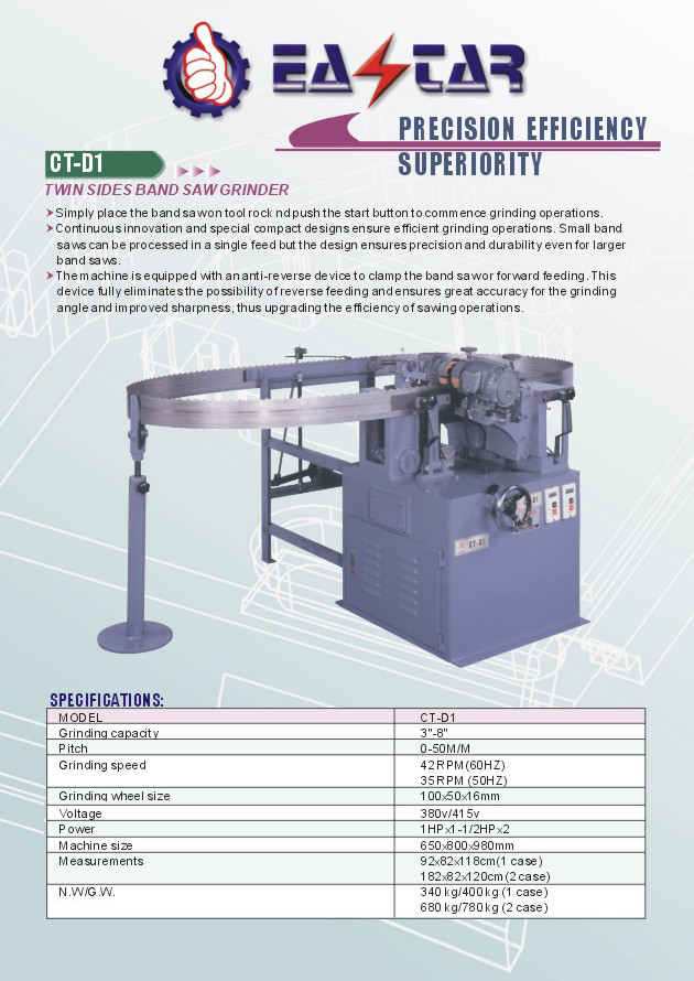 WOOD WORKING MACHINERY>KNIFE GRINDER> 6Band Saw Grinder>CTD1