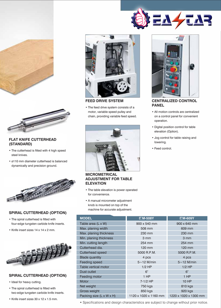 WOOD WORKING MACHINERY>JOINTERS / PLANER> 2-Single Surface Auto Planer ...
