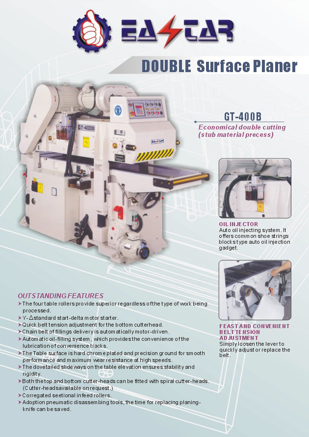 WOOD WORKING MACHINERY>JOINTERS / PLANER> 3-Double Surface Auto Planer ...