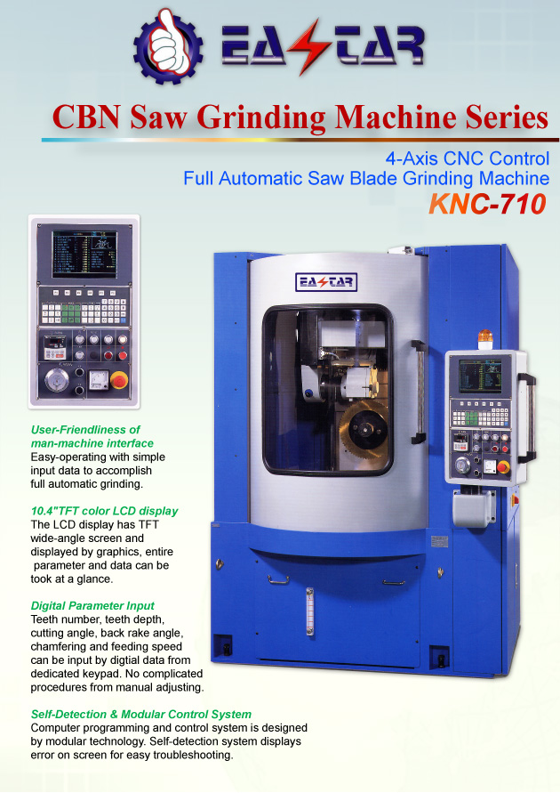 METAL CUTTING MACHINE TOOLS >TOOL GRINDER> 3-Saw Blade Sharpener>KNC-710
