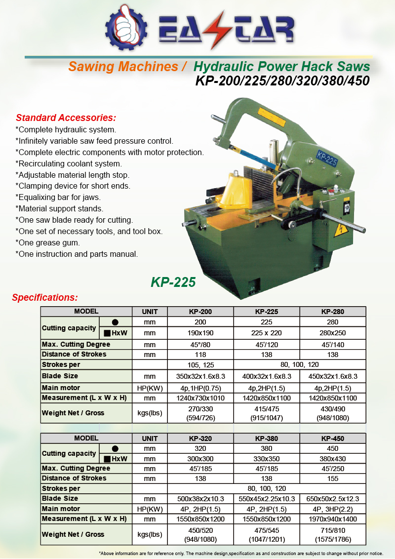 METAL CUTTING MACHINE TOOLS >BAND SAW / CIRCULAR SAW / HACK SAW> 4-Hack