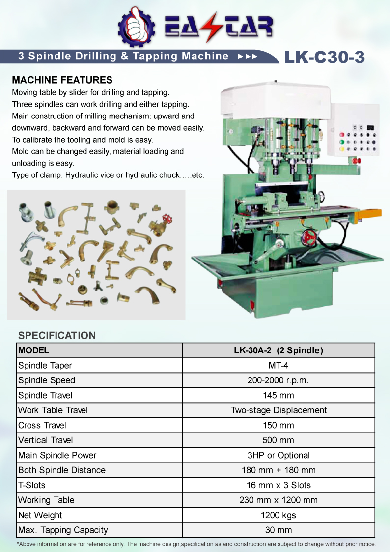 METAL CUTTING MACHINE TOOLS >DRILLING / TAPPING M/C> 6Drilling & Tapping Machine>LK30A3