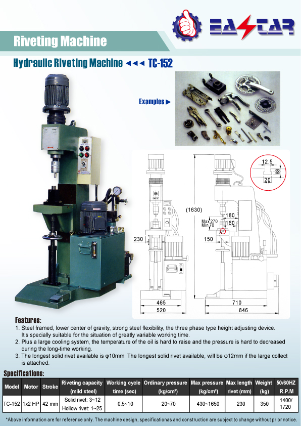 METAL FORMING/PROCESSING MACHINERY>RIVETING MACHINE>>TC-152