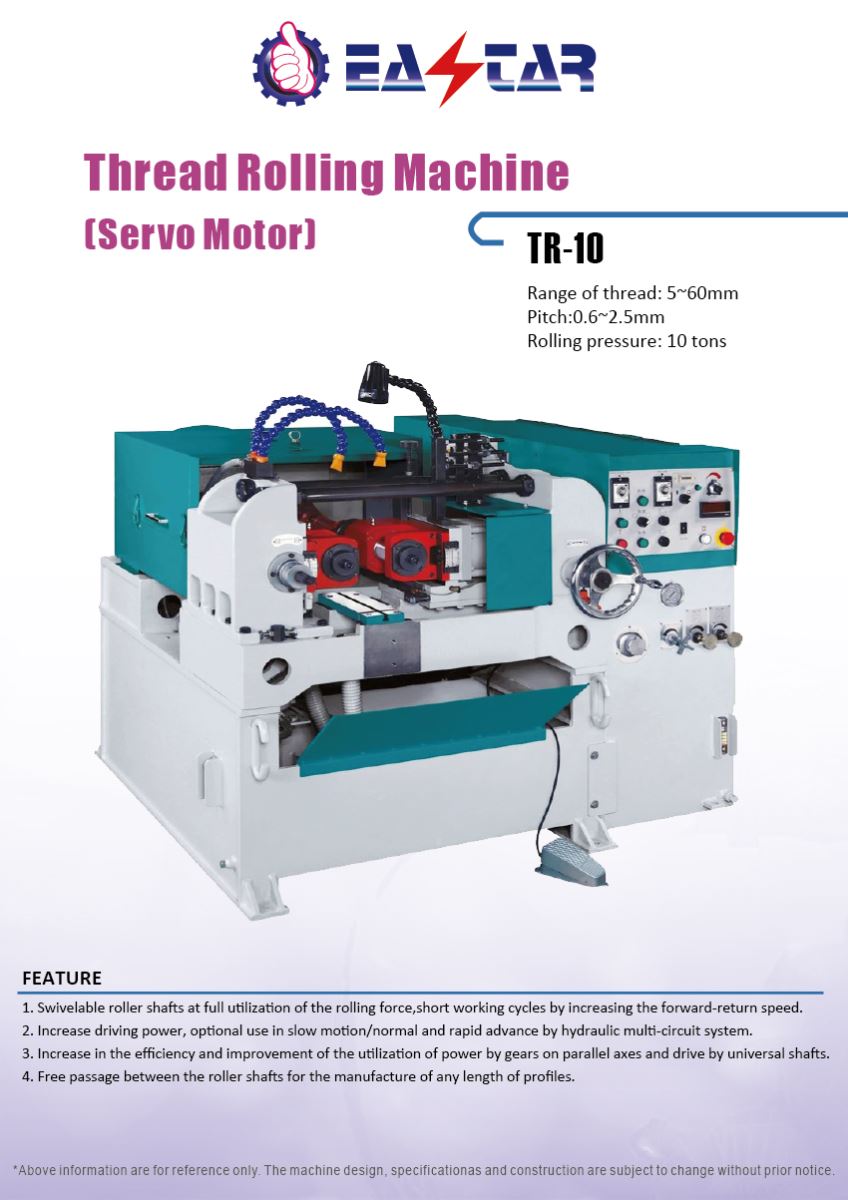 METAL CUTTING MACHINE TOOLS >THREADING ROLLING M/C>>TR10