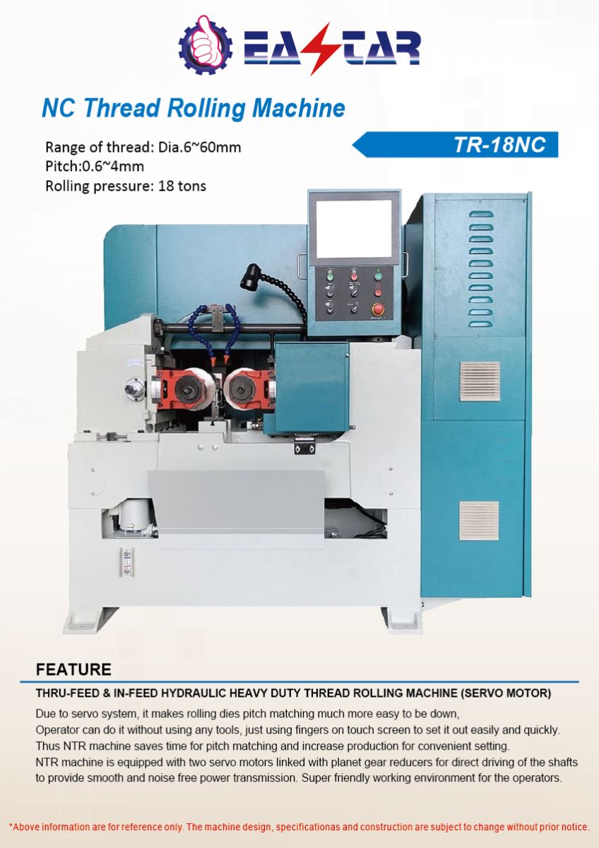 METAL CUTTING MACHINE TOOLS >THREADING ROLLING M/C>>TR18NC